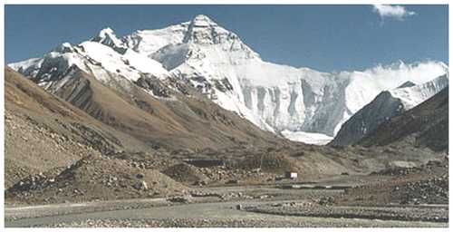 Everest Base camp at 5500 metres altitude